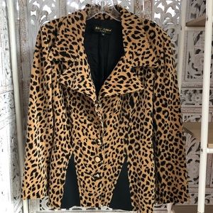 Vintage Betsey Johnson Leopard 🐆 print Blazer .